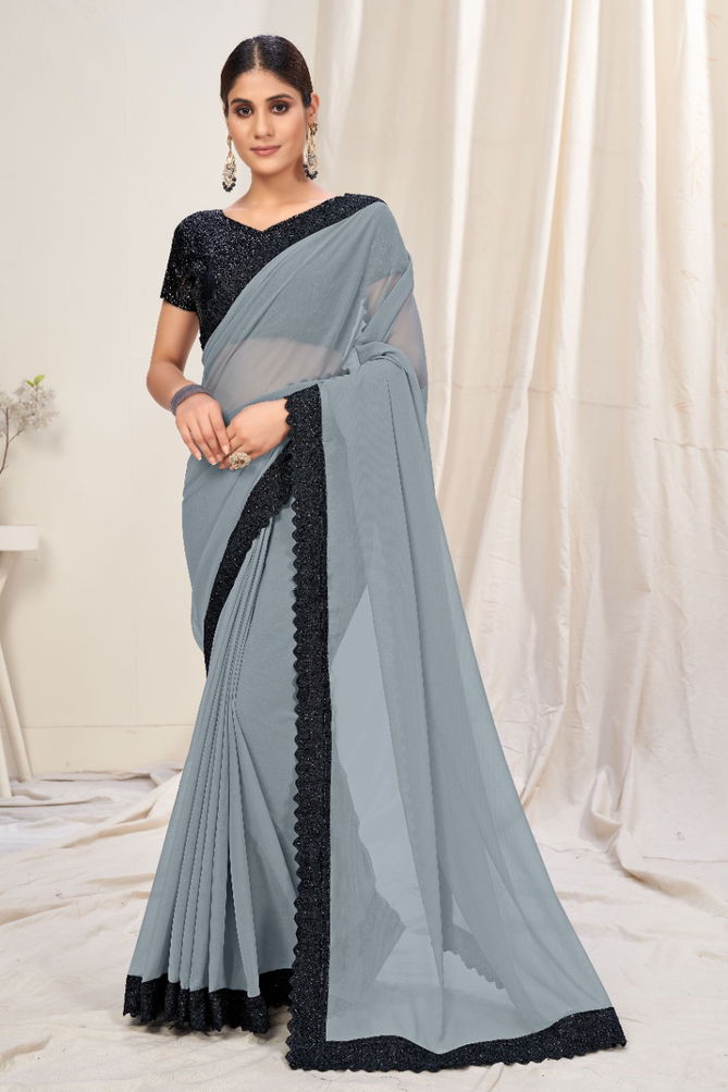 Sutram Hit Colour 10 Fancy Party Wear Georgette Saree Collection